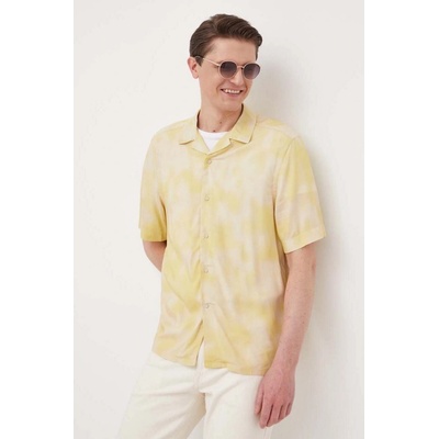 Calvin Klein pánska košeľa regular žltá