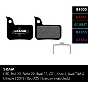 GALFER Накладки Galfer велосипед FD469G1455 ROAD SRAM Code