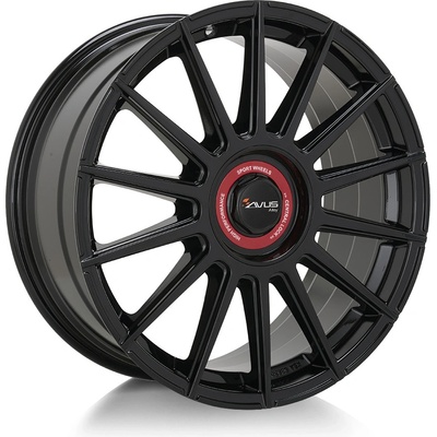 AVUS AC-M09 8,5x19 5x114,3 ET45 black CAP ROSSO