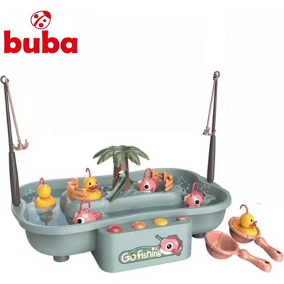 Buba Детски забавен комплект за риболов Buba Go Fishing, рибки, сив