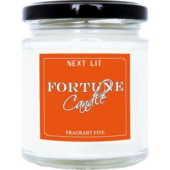 Image 1 of With Scent of Books Ароматна свещ с късметче Next Lit Fortune Candle - Fragrant Five, на английски (NLFC06_EN)