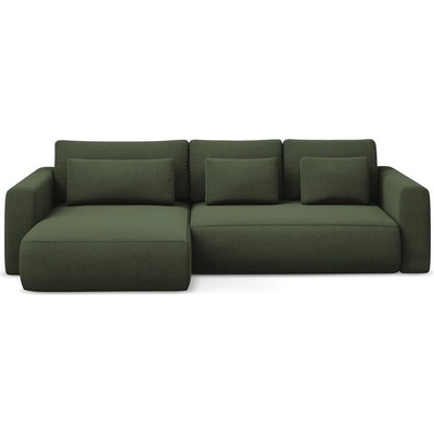 makamii Разтегателен ъглов диван с място за съхранение в цвят каки (ляв ъгъл) Kapua - Makamii (KAPUA_LCF_M_24_P1_C2)