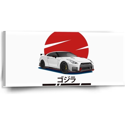 Sablio Obraz Nissan GTR 35 Japonské slnko - 110x50 cm