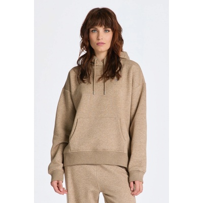 Gant Rel Shield Hoodie hnedá