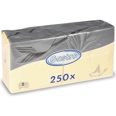 Gastro 86909 servítky 2V béžové 250ks 33x33cm
