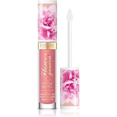 Eveline Cosmetics Flower Garden кремообразен гланц за устни с хиалуронова киселина цвят 02 Sweet Daisy 4, 5ml