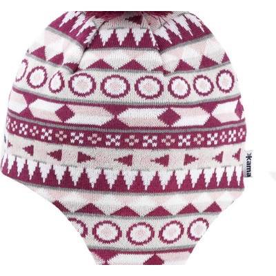 Kama dětská pletená Merino čepice BW23 purpurová