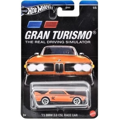 Mattel HW GRAN TURISMO 73 BMW 3.0 CSL Race Car 1:5