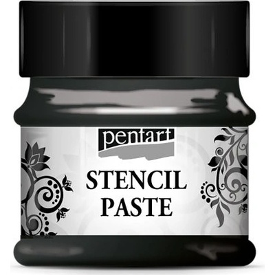 Pentart šablonová pasta metalická 50 ml černá
