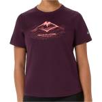 Asics Дамска тениска Asics Women's Fujitrail Logo S/S Top Running shirt - Dark Aubergine (916-5448-0314)