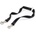 Camon Nylon twin leash - повод за две кучета черен / 15 мм. / 350 мм
