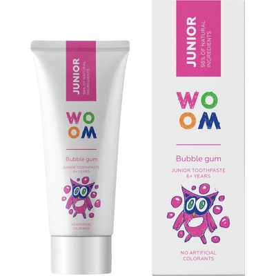 woom Детска паста за зъби Woom, With Bubble Gum, 50 мл (4751033920112)