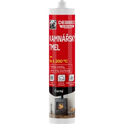 Debbex 70405RL Kamnářský tmel 280 ml černá