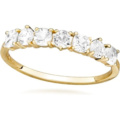 Silver Cat pozlacený prsten s kubickými zirkony SC640