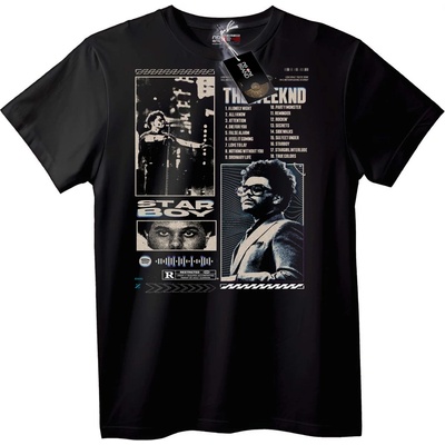 NOONEBRAND Тениска The Weeknd Starboy - L, Black