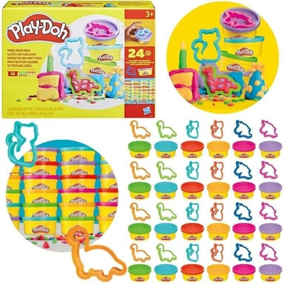 Play-Doh Sada Party Flavor | 24 formiček a 24 tub modelíny | 1,7 KG