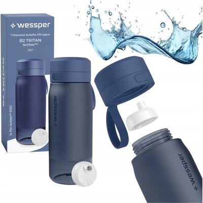 Wessper B2 Tritan Actitex 0,5 l modrá