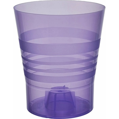 Plastkon dekorativní kvetináč Orchid 13 cm transparentní fialová