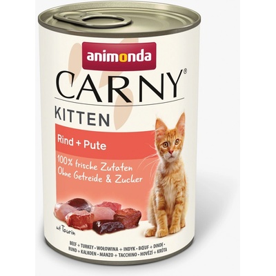 Animonda Carny Kitten hovädzie a morka 12 x 400 g