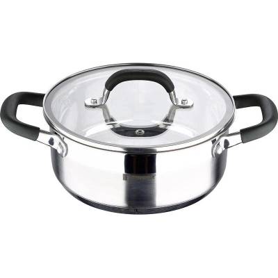 Bergner Kastrol s poklicí nerez MIDNIGHT 20 cm 2,3 l