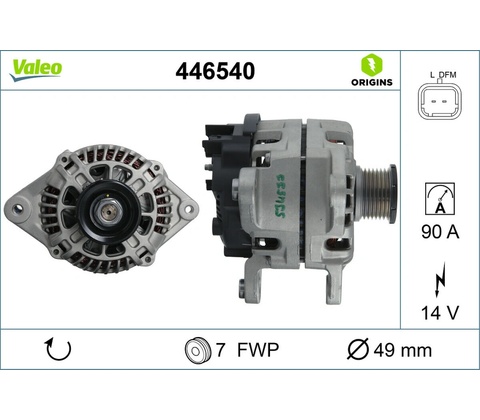 Alternátor VALEO 446540