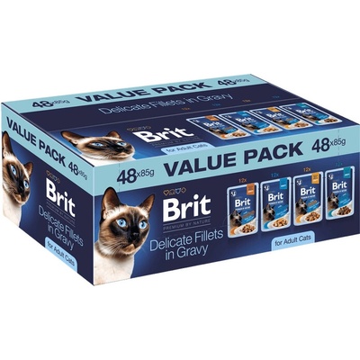 BRIT Premium by Nature Cat Pouches Value Pack 48 x 85 g