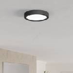 EGLO 901324 - LED таванно осветително тяло за баня FUEVA LED/7, 5W/230V Ø16, 6cm IP44 черно (EG901324)