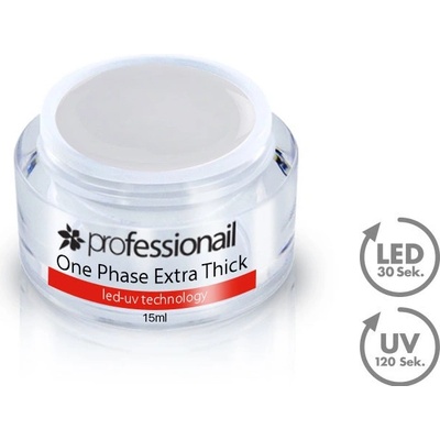 Professionail LED-UV Gél jednofázový číry-hustý 15 ml