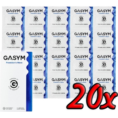 GASYM Poseidon's Wave Luxury Condoms 20 pack