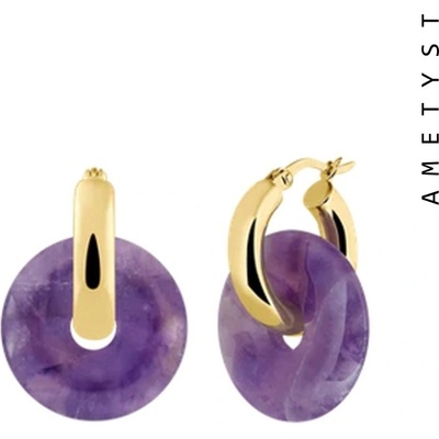 Taboo náušnice Karma ametyst tb725