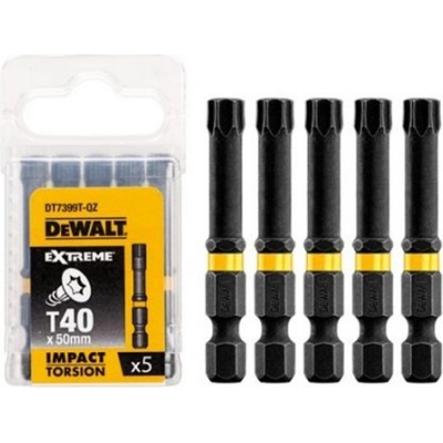 Sada bitov DeWALT DT7399T 5 ks, 50MM, TORX 40, EXTREME