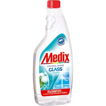 Image 1 of MEDIX препарат за почистване на стъкла, Cotton breeze, Пълнител, 500мл