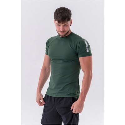 Nebbia Sportovní Fit tričko Essentials 326 tmavě zelené