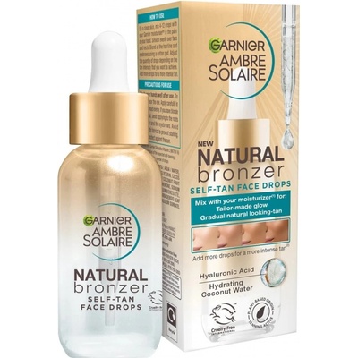 Garnier Ambre Solaire Natural Bronzer Self-Tan Face Drops samoopalovací kapky na obličej 30 ml unisex – Zboží Dáma