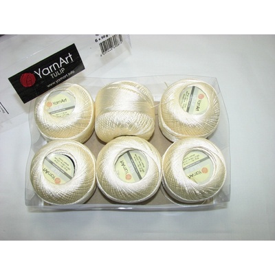 Kordonet lesklý TULIP 50g - 402 smotanová