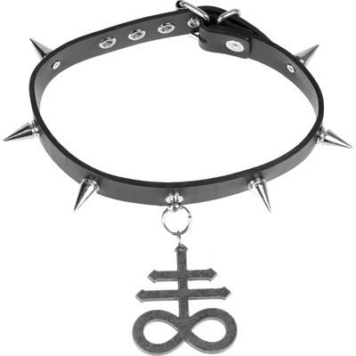 Leather & steel fashion Колие/чокър Leviathan - LSF9 29