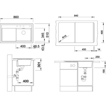 Image 1 of BLANCO ZENAR 45 S (523785)