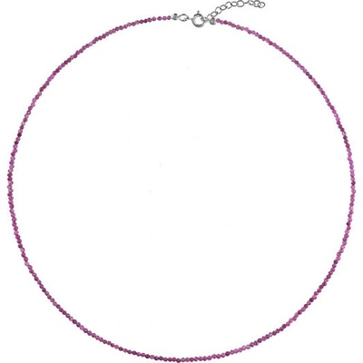 Again Jewelry Korálkový náhrdelník z rubínu AJKNA004