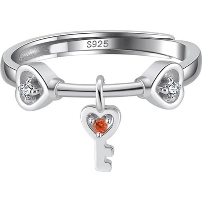 Majya Stříbrný nastavitelný prsten KEYAN 11372