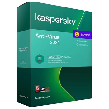 Image 1 of Kaspersky Antivirus - 3 инструмента / 1 година електронен лиценз