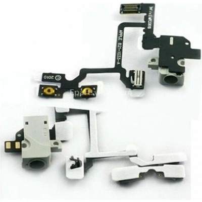 Flex kabel + audio konektor iPhone 4G biely