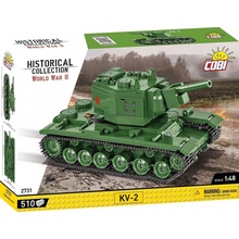 COBI 2731 World War II Ruský ťažký tank Kliment Voroshilov KV-2 2731 1:48