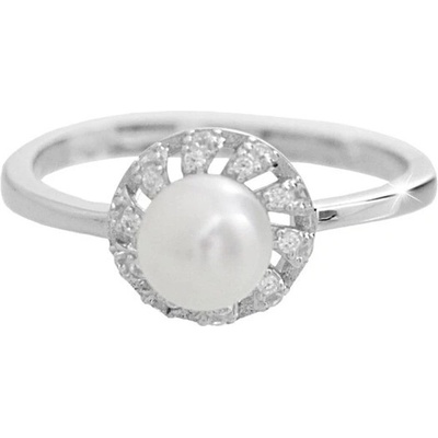 JSB Bijoux Riečna perla s obvodom Kubických zirkónov Crystal 92700576cr