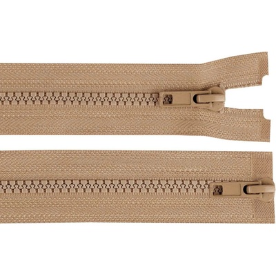 Stoklasa Zip kostěný No 5 dělitelný 2 jezdce / dvoucestný 85 cm bundový Balení: 1 ks, Varianta: 294 béžová 294 béžová
