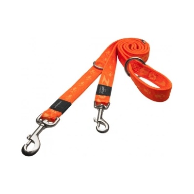 Rogz Alpinist Multi-Purpose Lead XL- Мултифункционален повод за две или едно куче 25 мм/-1, 6м - оранжев