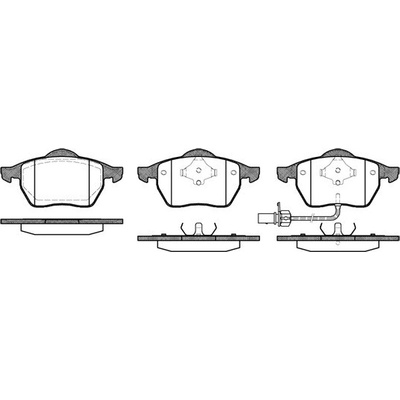 Sada brzdových platničiek kotúčovej brzdy REMSA 0390.11