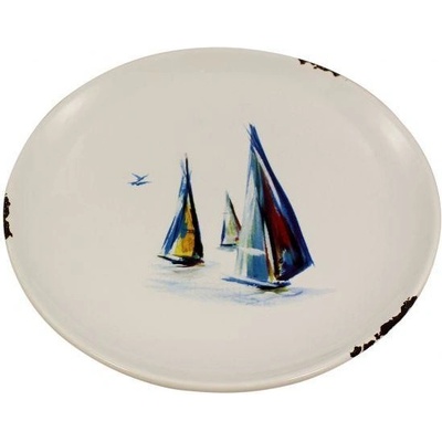 SEA Club keramický talíř velký motiv plachetnice 22 cm