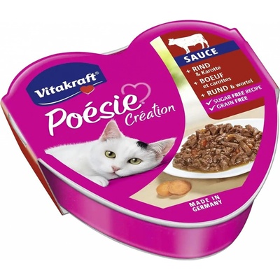Vitakraft Poésie Création hovädzie & mrkva v omáčke 85 g