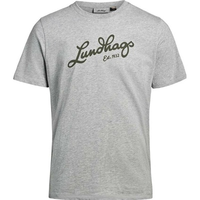 Lundhags Järpen Logo T-shirt Light Grey Melange