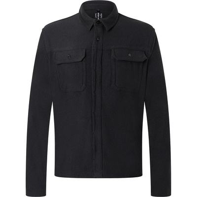 super. natural Мъжка риза с копчета Super. natural Alpine Active Overshirt Shirt - Jet Black (033-2845-0211)